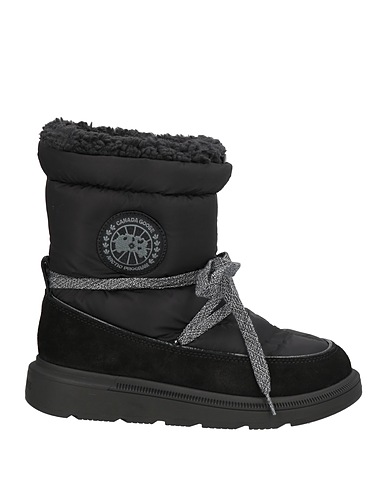 CANADA GOOSE Полусапоги и высокие ботинки Чёрный Кожа, Текстильное волокно