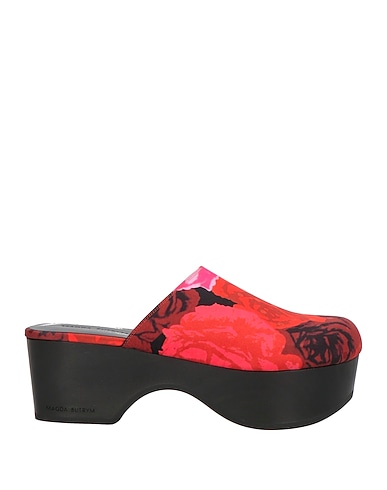 MAGDA BUTRYM Mules and clogs ROSSO 100% Silk