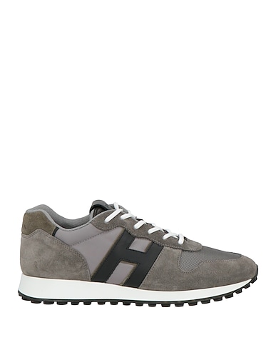 HOGAN Sneakers H86RUN GRIGIO Leder, Gewebefasern