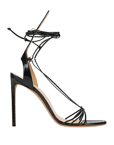 FRANCESCO RUSSO Sandals Black Leather