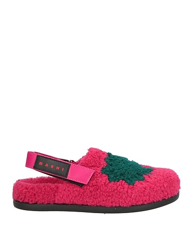 MARNI Sandalen Magenta Lammleder