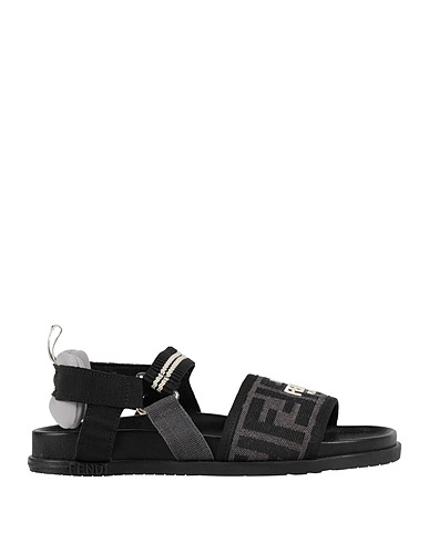 FENDI Sandals KIDS Charcoal Textile fibres