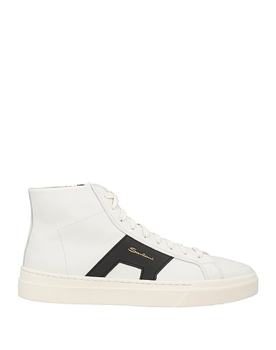 SANTONI Sneakers DOUBLE BUCKLE SNEAKER White Leather
