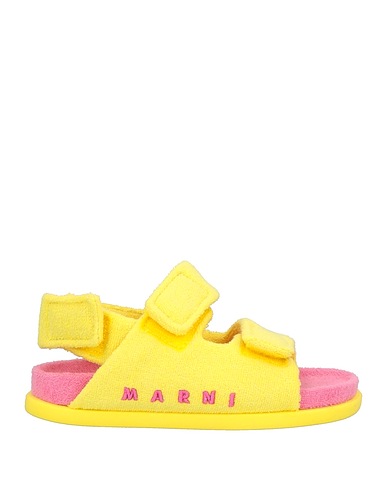 MARNI Sandali Giallo Fibre tessili