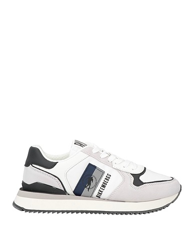 BIKKEMBERGS Sneakers Light grey Leather, Textile fibers, Synthetisches Material