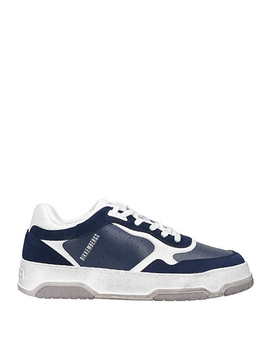 BIKKEMBERGS Sneakers Navy blue Leather