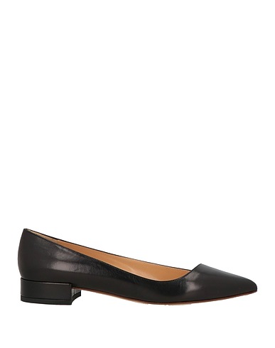 FRANCESCO RUSSO Ballet flats Black Kidskin