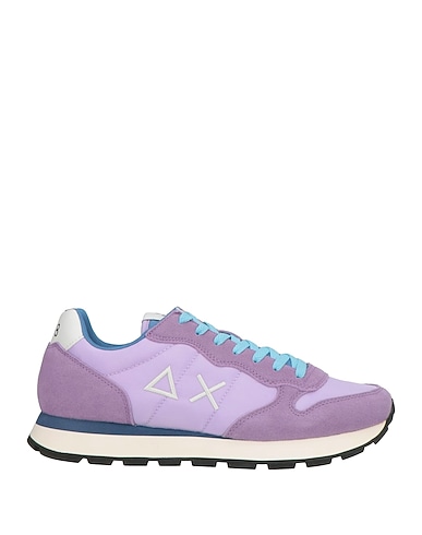 SUN 68 Sneakers Lilac Leather, Textile fibres