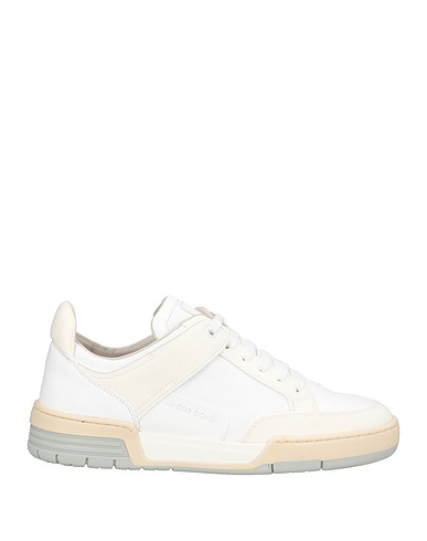 JACOB COHЁN Sneakers Weiß Leder, Gewebefasern