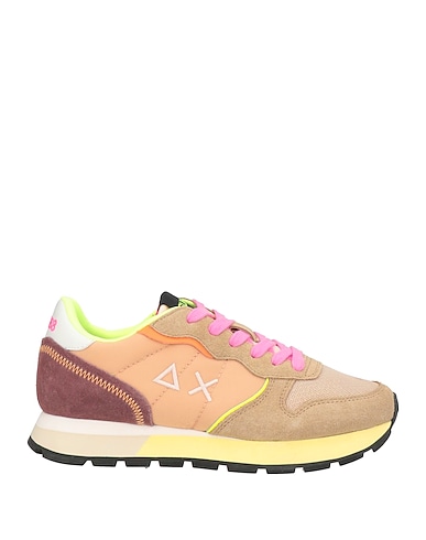 SUN 68 Sneakers Sand Leder, Gewebefasern