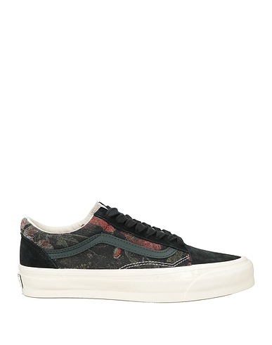 VANS Sneakers Black Leather, Textile fibers