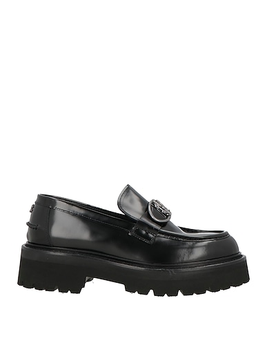 ROBERTO CAVALLI Mokassins Schwarz Leder