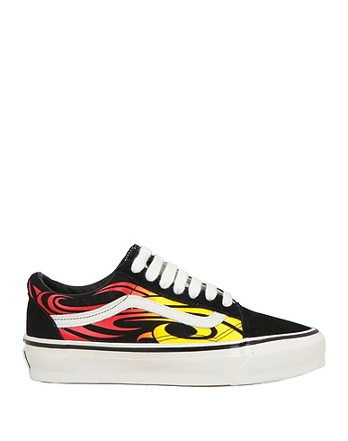 VANS 스니커즈 블랙 가죽, 방직 섬유