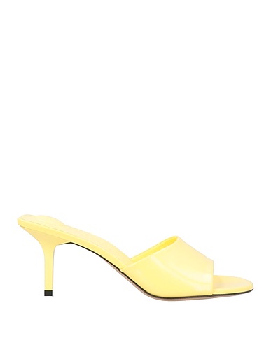 JACQUEMUS Сандалии Светло-жёлтый Кожа