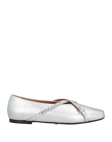 D'ACCORI Ballet flats Silver Leather