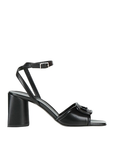 EMPORIO ARMANI Sandals NERO Leather
