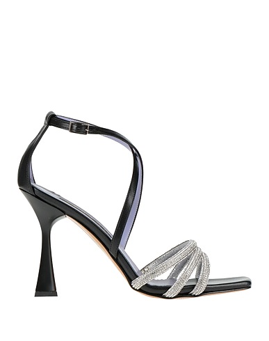 ALBANO Sandals NERO Textile fibers