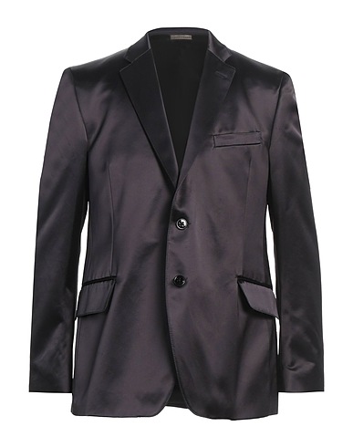 MESSAGERIE Blazer PATRIZIO PISCAGLIA Black 92% Cotton, 8% Metallic fiber