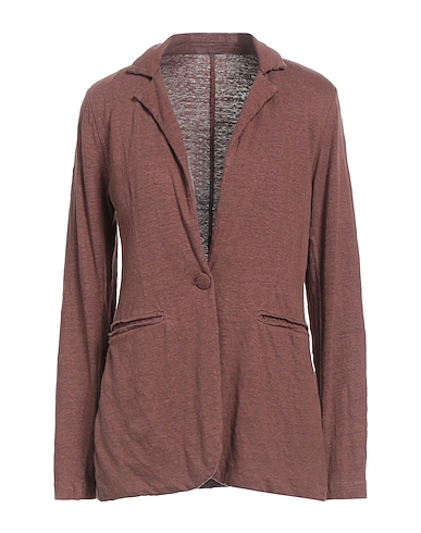 MAJESTIC FILATURES Blazer Brown 94% Linen, 6% Elastane