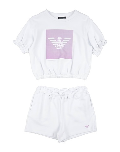 EMPORIO ARMANI Kids’ co-ord White 100% Cotton