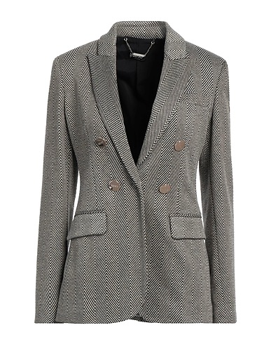 LIU •JO Blazer NERO 70% Polyester, 18% Viscose, 10% Metallic Polyester, 2% Elastane