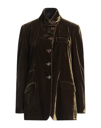 KILTIE Blazer Military green 75% Viscose, 25% Silk