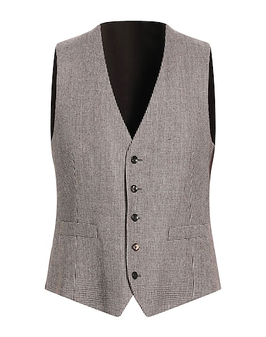 LARDINI Waistcoat 73% Wool, 27% Linen