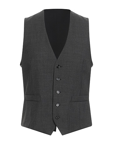 LARDINI Waistcoat Charcoal 100% Wool