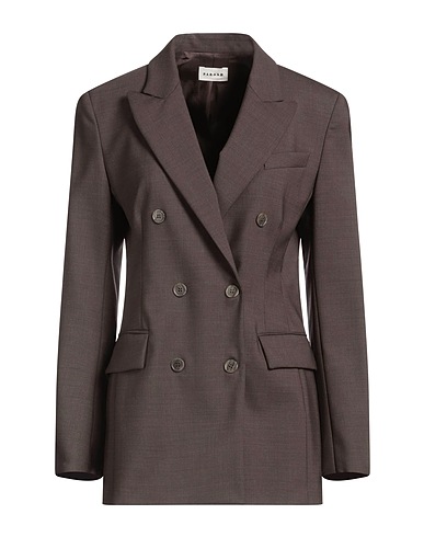 P.A.R.O.S.H. Blazer Chocolate brown 95% Virgin Wool, 5% Elastane