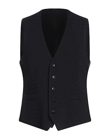 LARDINI Panciotto Blu navy 57% Lana, 42% Cotone, 1% Elastan