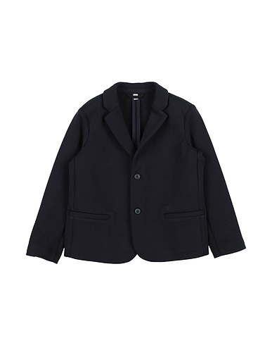 EMPORIO ARMANI Blazer Navy blue 76% Cotton, 18% Polyester, 6% Elastane