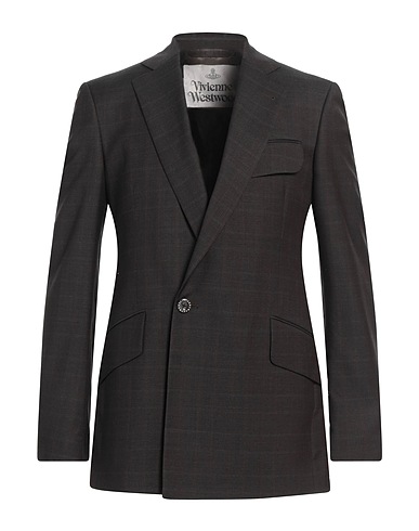 VIVIENNE WESTWOOD Blazer Dark brown 100% Wool