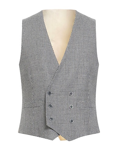 LARDINI Waistcoat Charcoal 100% Wool