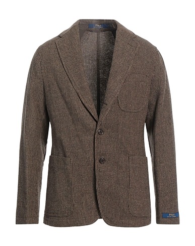 POLO RALPH LAUREN Blazers Dunkelbraun 64% Wolle, 19% Recycelte Wolle, 16% Recyceltes Polyester, 1% Andere Fasern