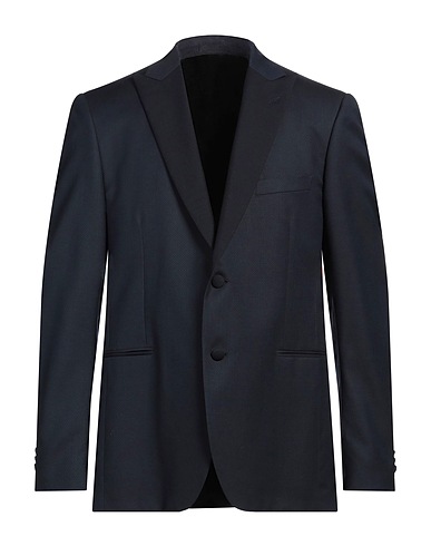 LARDINI Blazer Navy 70% Wool, 20% Mohair wool, 10% Silk