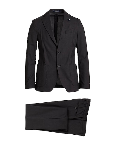 LARDINI Abito Antracite 98% Lana, 2% Elastan