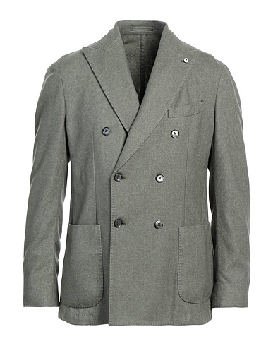 BRAND Blazer Sage green 77% Virgin Wool, 20% Polyester, 3% Cashmere