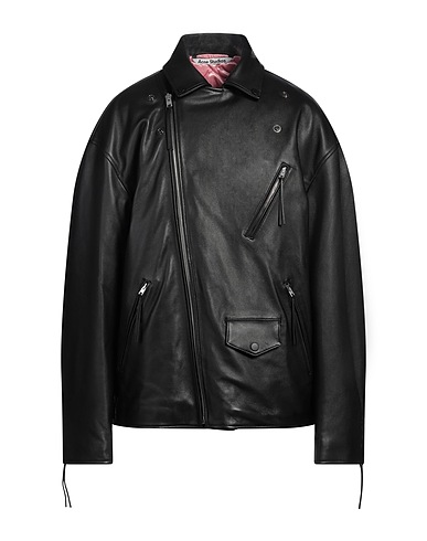 ACNE STUDIOS Bikerjacke Schwarz 100% Lammleder