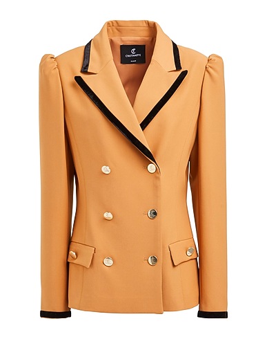 CRISTINAEFFE Veste Camel 92% Polyester, 8% Élasthanne
