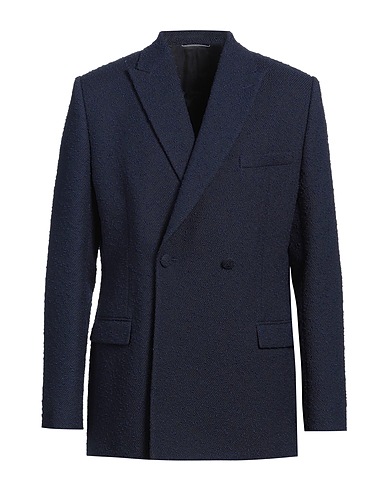 DIOR Blazer Blue 45% Virgin Wool, 44% Polyester, 6% Cotton, 5% Polyamide
