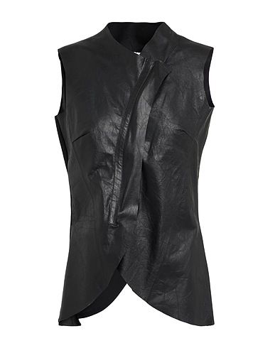 10SEI0OTTO Jacket Black 100% Leather, Polyester