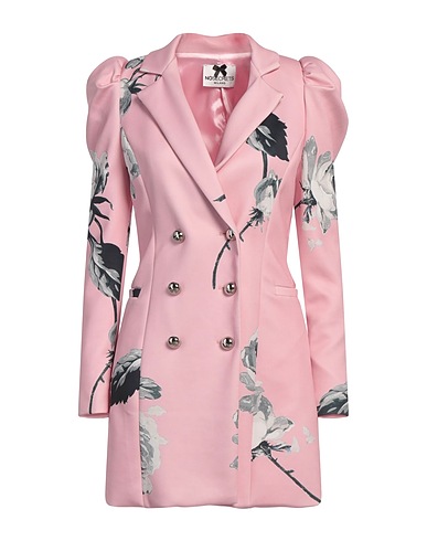 NO SECRETS Double breasted pea coat Pink 95% Polyester, 5% Elastane
