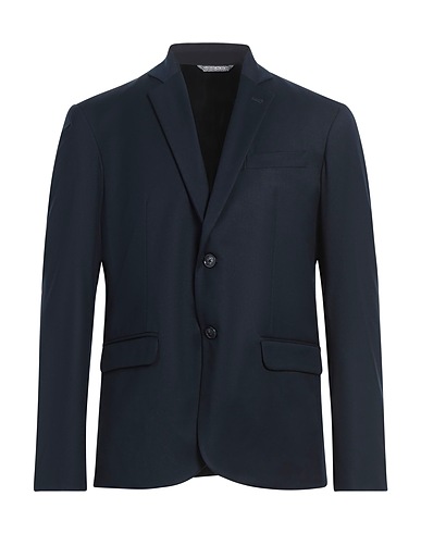 FRED MELLO Blazer Midnight blue 63% Polyester, 34% Viscose, 3% Elastane