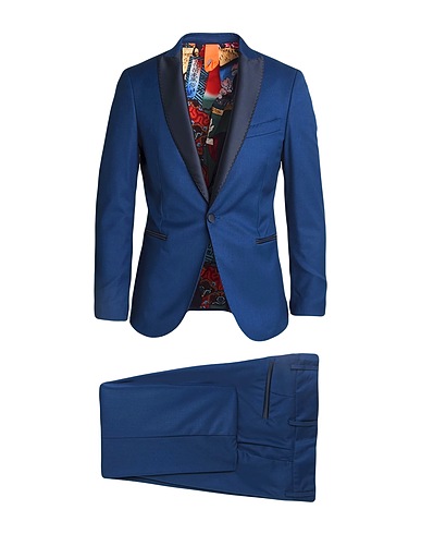 BHARNABA Suits Blue 62% Polyester, 35% Viscose, 3% Elastane