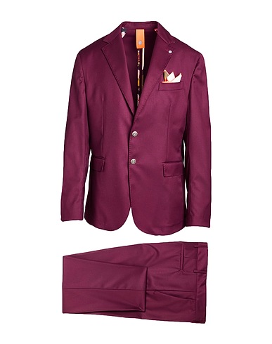 BHARNABA Suits Burgundy 62% Polyester, 35% Viscose, 3% Elastane