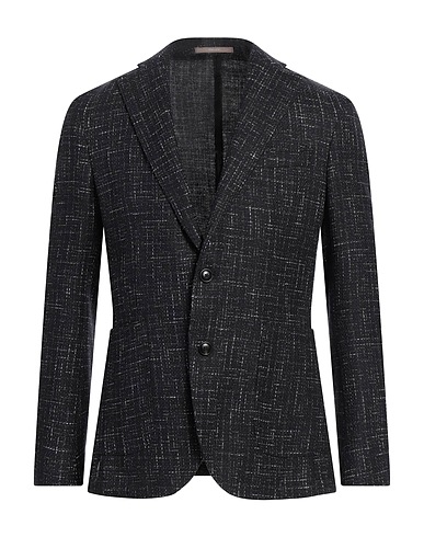 PAOLONI Blazer Nero 72% Lana Vergine, 25% Cotone, 3% Cachemire