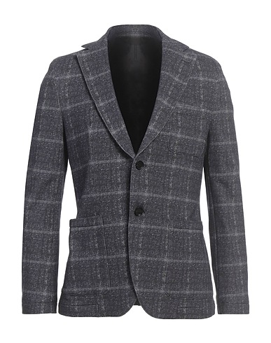 PAOLONI Blazer Midnight blue 95% Cotton, 5% Elastane