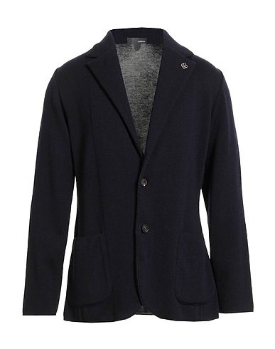 LARDINI Blazer Midnight blue 100% Wool