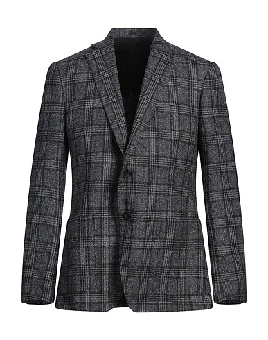 LARDINI Blazer Navy blue 86% Wool, 14% Polyester
