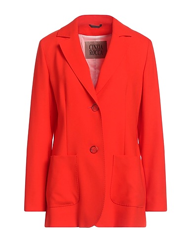 CINZIA ROCCA Jackett Rot 100% Schurwolle